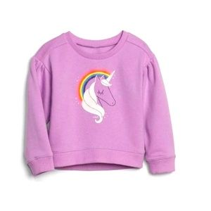 NWT BabyGap unicorn pullover sweatshirt